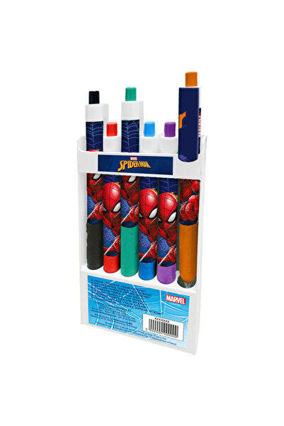 SPIDERMAN Комплект от 6 цветни химикалки за 3 години, сини