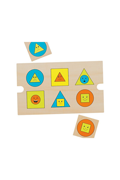 ANDREU TOYS Игра със забавни лица, геометрични фигури, многоцветни, 2+ години