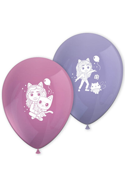 Gabby's Dollhouse Σετ 8 μπαλονιών για πάρτι 26 εκ. μωβ