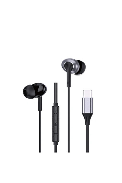 WIWU EB318 Stereo Wired Type-C Earbuds - Black