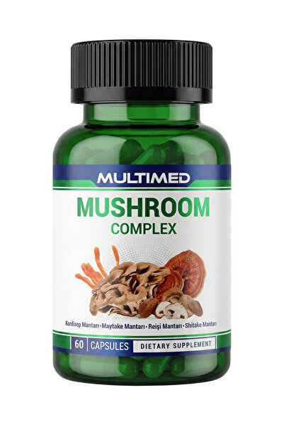 Multimed Mantar Kompleksi 60 Kapsül – Reishi, Shiitake, Maitake, Kordisep Man...