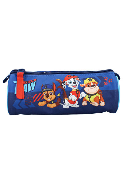 PAW PATROL Cylindrical pencil case 1 zipper, unbranded Go Pups Go, 21x7 cm Blue