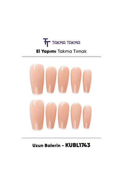 Takma Takma 10'lu Uzun Balerin KUBL1743 Tekrar Kullanılabilir El Yapımı Prote...
