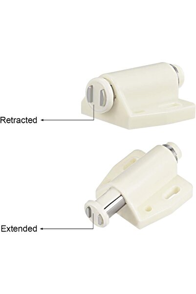 uxcell Touch Catch Magnetic Press Latch for Cabinet Door Cupboard White 10pcs