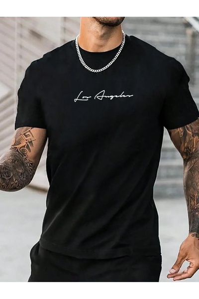 kahire طقم لوسانجلاس بلاك بي مطبوع بريميوم كبير الحجم