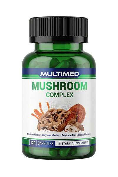 Multimed Mantar Kompleksi 120 Kapsül – Reishi, Shiitake, Maitake, Kordisep Ma...