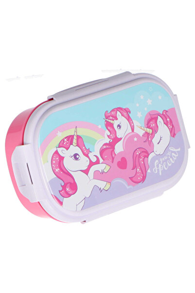 UNICORN Cutie sandwich din plastic cu tacâmuri You Are Special, 21x14x6 cm Mov