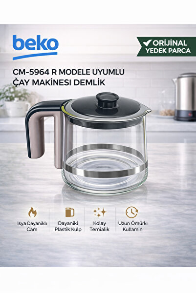 ÖZ BEYAZ EŞYA 5964R Teapot with Lid (Original Part)