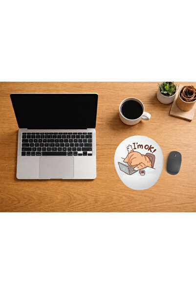 Borambalaj Oval Hand-Support Cat Mouse Pad