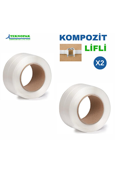 TEKNOPAK 2'Lİ 19MM X 600M Kompozit Lifli Çember Şeridi