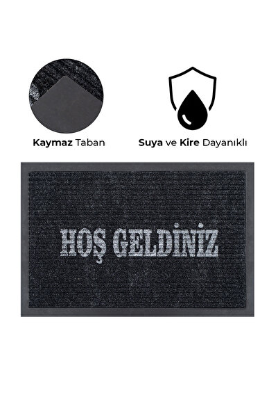 KARMAT Moisture Absorber, Dust Absorber Mat, Printed Welcome Written Mats, Non-Slip Sole Indoor and Outdoor Mats