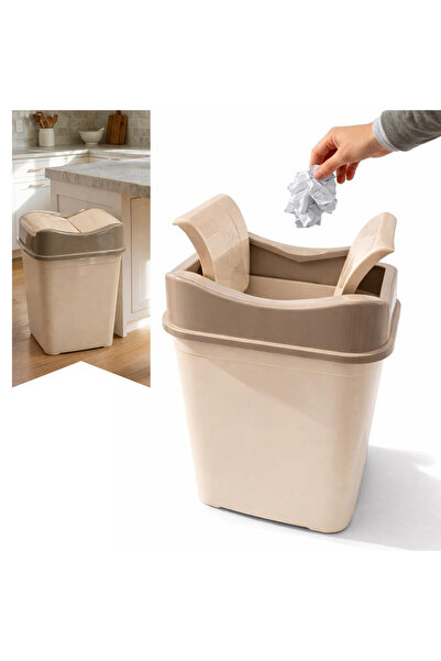 Salestore.ro Coș de gunoi 35L cu capac rabatabil, coș de gunoi pentru bucătăr...