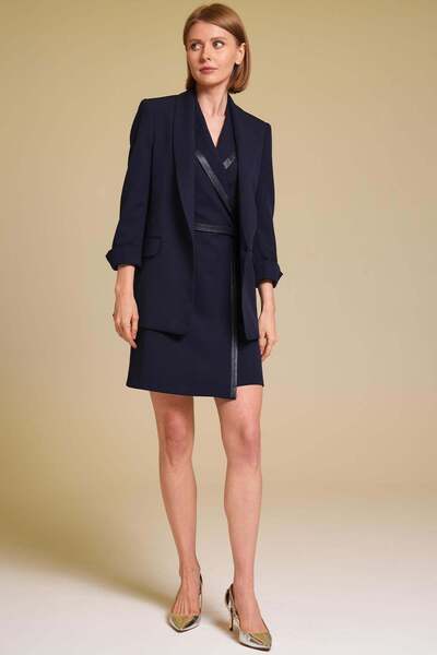 Journey Ceket-Şal Yaka, Duble Kol Üstü Yırtmaç Detaylı, Düğmeli