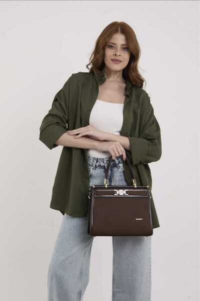 CRESSBERRY Women's Clutch Bag Gold Accessory Set of Adjustable Strap with Sho...