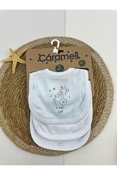 Caramell مريلة طعام للأطفال فيرست كار 3 قطع