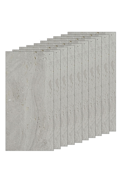 Teno set of 10 exterior decorative panels, stone look, waterproof, fire-resis...