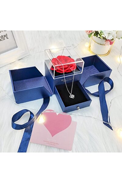 Best wishes Elegant Jewelry Box with Eternal Rose – Perfect Gift for Valentin...