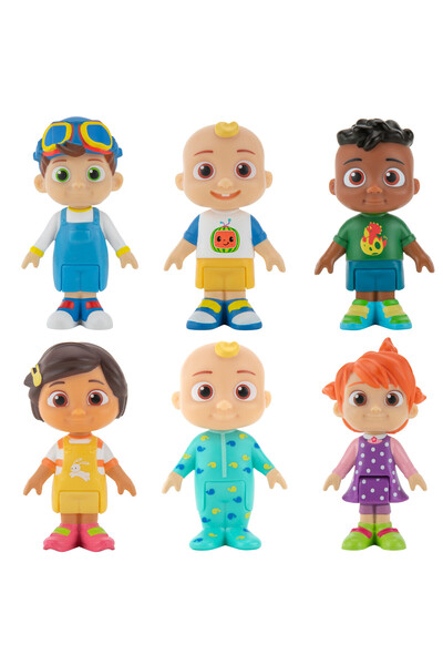 Cocomelon مجموعة ألعاب الأصدقاء والعائلة المكونة من 6 قطع – جي جي، يويو، توم ...