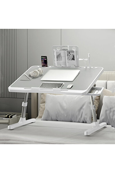 Sumkyle Laptop Desk for Bed, Adjustable Beds Table with USB Charge Port, Fold...