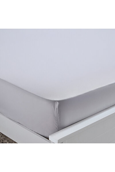 Home Box Derby Solid Microfiber Super King Fitted Sheet - 200x200+25 cm