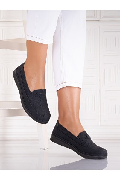 Botinelli Atinos Black Casual Women's Shoes Made from Faux Leather, Size 37