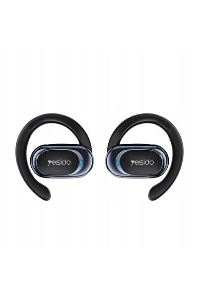 Yesido Wireless Earbuds, Open-Ear, Bluetooth v5.3, 600mAh, IPX4, Black