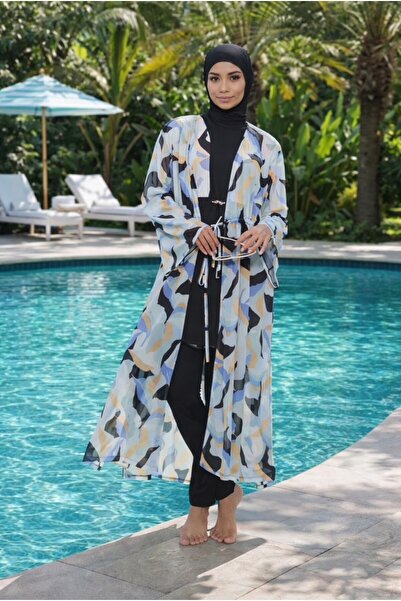 YUYİ Tesmay Tulle Chiffon Pareo Dress 2641