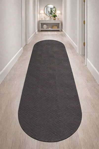 Merinos Rölyef Oval Kesim Joy Kaymaz Yıkanabilir Salon Mutfak Koridor Yolluk ...