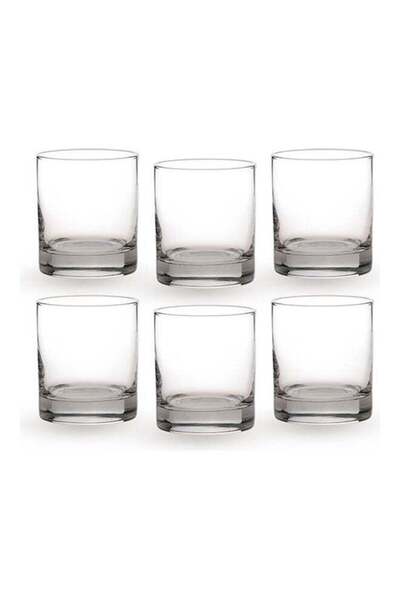 Dania طقم كوب مشروب من 6 قطع شفاف/ متعدد الألوان 8 x 8 x 9سم