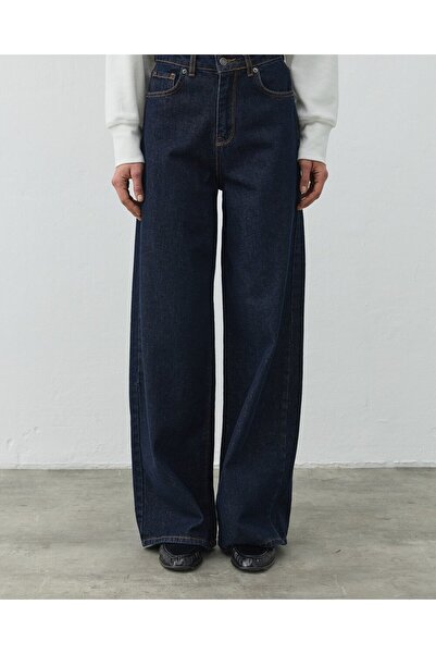 Aybikestil Baggy Fit Jean Lacivert