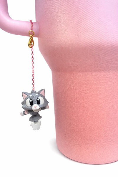 Stanley Compatible Quencher Thermos Accessory Charm Figure with Clip