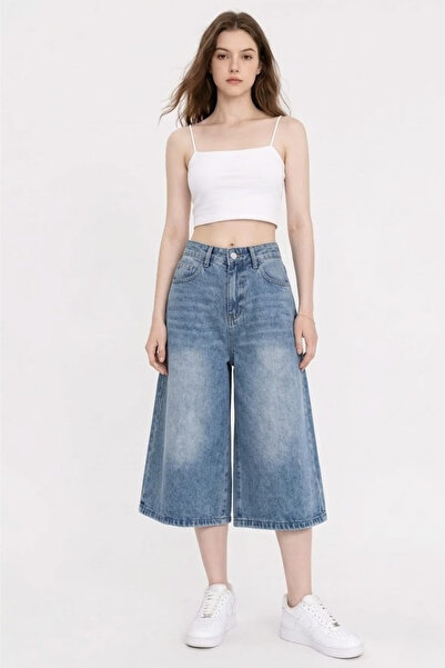 Swana Γυναικείο σορτς βερμούδα Τζιν - Τζιν Μπλε