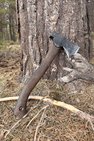 Tantobushcraft El Yapımı Mangel Yarma Baltası – ST60 Çelik, 50 cm Gürgen Sapl...
