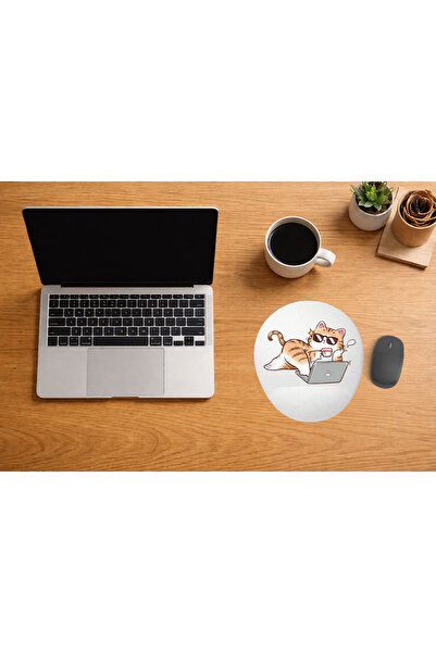 Borambalaj Oval Hand-Support Cat Mouse Pad
