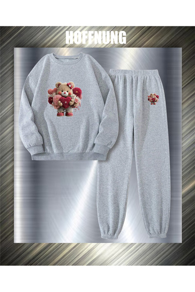 HOFFNUNG ΟΥΝΙΣΕΞ Σετ φόρμας casual Love bear για εξωτερικούς χώρους ΠΛΗΡΕΣ ΦΟ...