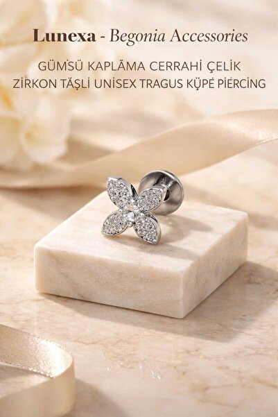Lunexa 316L Cerrahi Çelik Paslanmaz Kararmaz Alerji Yapmaz Zirkon Taşlı Figür...