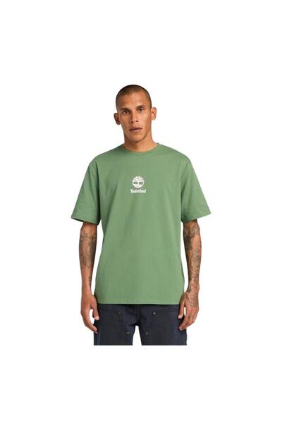 Timberland B0A6WWTA6Z1-R Tricou cu mânecă scurtă cu logo imprimat pentru bărb...
