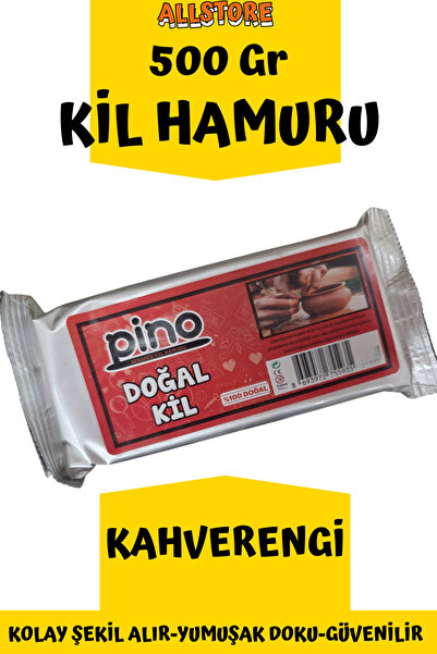 ALLStore SERAMİH HAMURU 500 GR KAHVERENGİ MODELLEME VE ŞEKİLLENDİRME KİL HAMURU