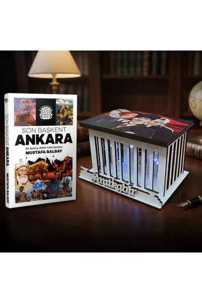 Halk Kitabevi Son Başkent Ankara ve Kocatepe Ahşap Anıtkabir Işıklı Maket