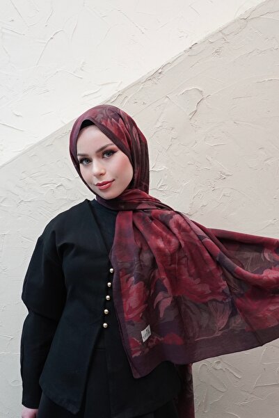 efdal şal eşarp Aura Pattern Premium Tensel Shawl