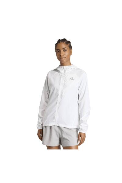 adidas Ka0253-K Run Ess Jkt W Women's Raincoat-Windbreaker White