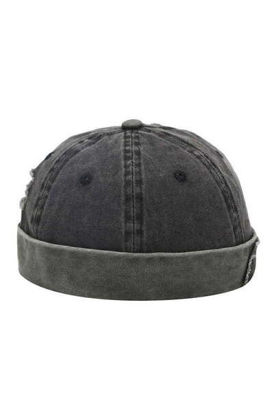 Rupen Kraft Adjustable Vintage Cap Washable Skullcap Hat Distressed Cap Distr...