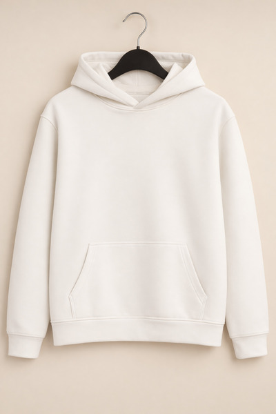 metsawear سويت شيرت كبير الحجم للجنسين بغطاء رأس – قماش بدون خيوط مكون من خيط...