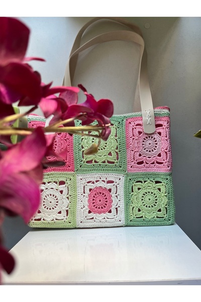 MUTLUDÜNYAM Colorful Motif Bag Summer Flower