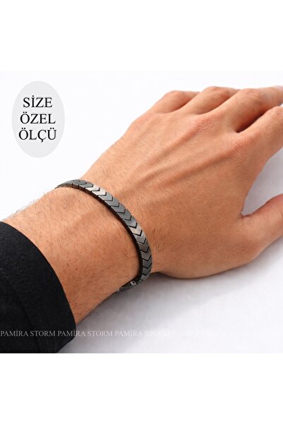 CUSTOM SIZE HEMATITE BRACELET SHIPPING WITH BOX ORIGINAL HEMATITE BRACELET
