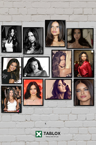 TABLOX 12 Piece Adriana Lima Model Fashion Aesthetic Portrait Beauty Art Deco...