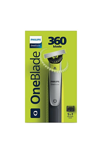 Philips Aparat de ras și tuns OneBlade 360 – Wet & Dry, lamă flexibilă 360°
