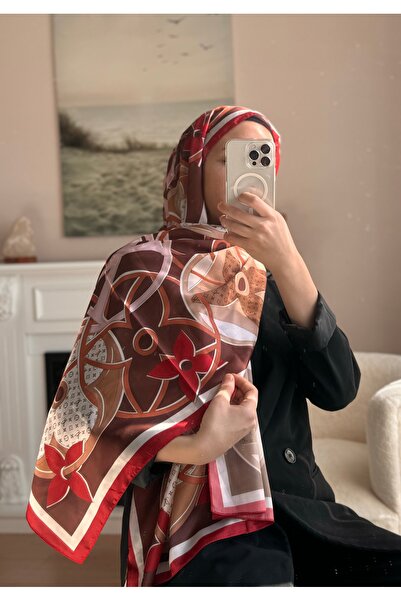 BUSCARFS Coffee Black Multicolour Voile Silk Shawl