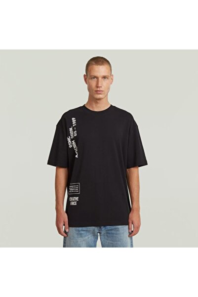 G-STAR RAW Black Printed Men's T-Shirt