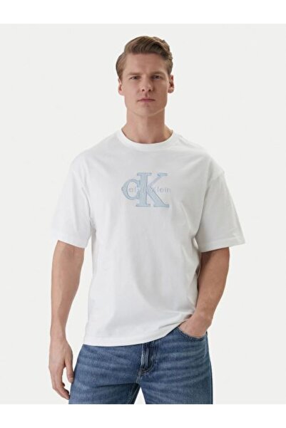 Calvin Klein Ss 16S Elevated Mono Men's Crew Neck T-Shirt